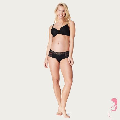 Noppies Zwangerschapsbh / Voedingsbh Deluxe Mesh Triangle Black Noppies Zwangerschapsbh / Voedingsbh Deluxe Mesh Triangle Black