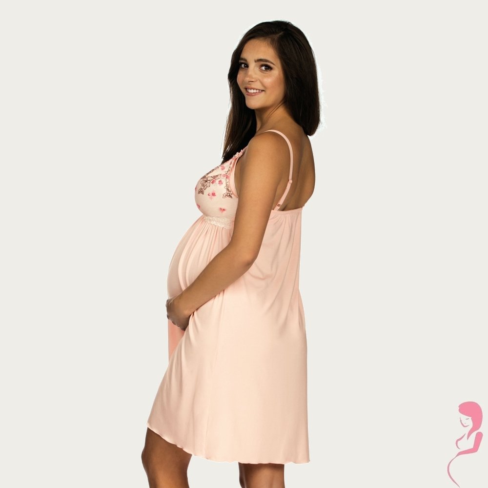 Lupoline Zwangerschapsjurk / Voedingsjurk Pink Flower Lupoline Zwangerschapsjurk / Voedingsjurk Pink Flower