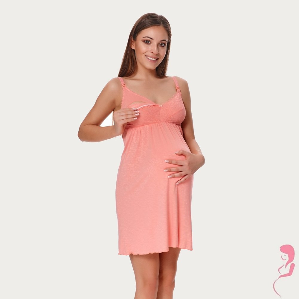 Lupoline Zwangerschapsjurk / Voedingsjurk Peachy Lupoline Zwangerschapsjurk / Voedingsjurk Peachy