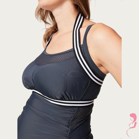 Rosewater PositieTankini / Zwangerschaps Tankini Chinotto Rosewater PositieTankini / Zwangerschaps Tankini Chinotto