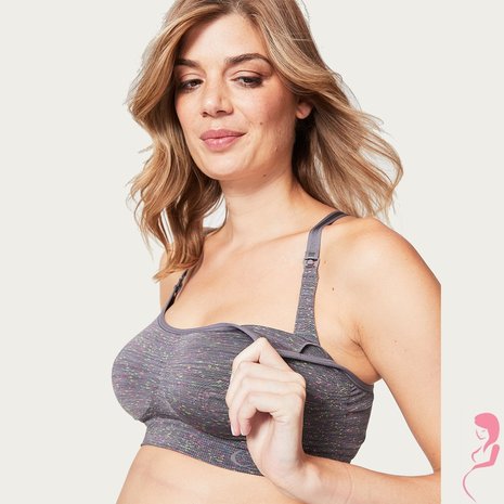 Cake Lingerie Zwangerschapsbh / Meegroeibh Cotton Charcoal Cake Lingerie Zwangerschapsbh / Meegroeibh Cotton Charcoal