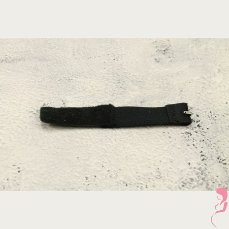 Op en Top Beha Verlenger 1 Haaks Zwart met Elastiek (per stuk)