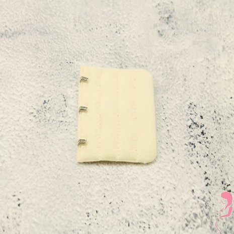 Op en Top BH Verlengstuk / Verlenger 3 Haaks Creme (per stuk)