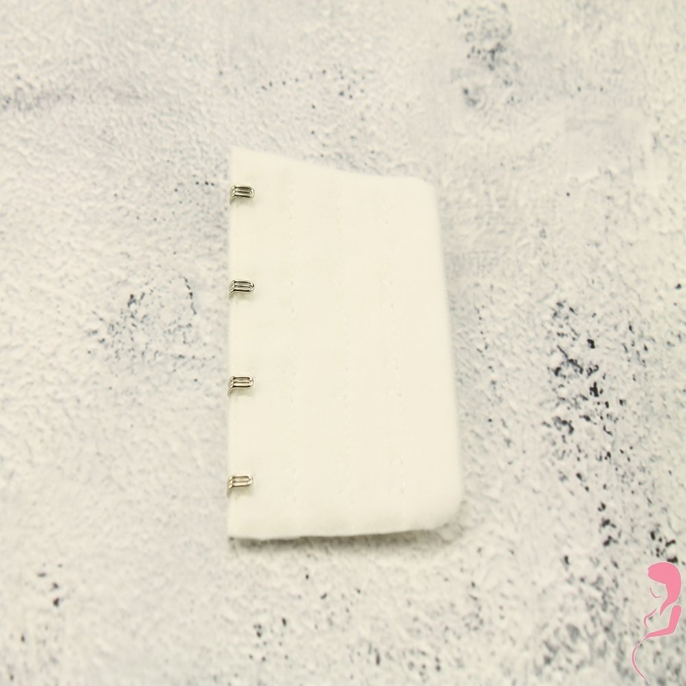 Op en Top BH Verlengstuk / Verlenger 4 Haaks Wit (per stuk)