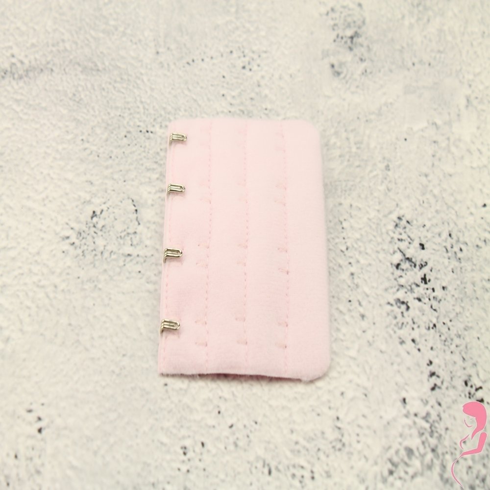 Op en Top BH Verlengstuk / Verlenger 4 Haaks Licht Roze (per stuk)