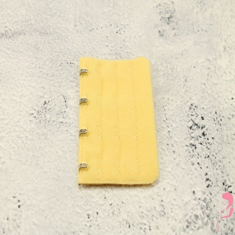 Op en Top BH Verlengstuk / Verlenger 4 Haaks Geel (per stuk)