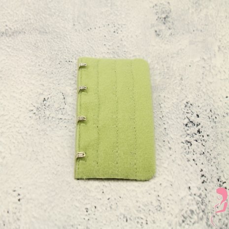 Op en Top BH Verlengstuk / Verlenger 4 Haaks Licht Groen (per stuk)