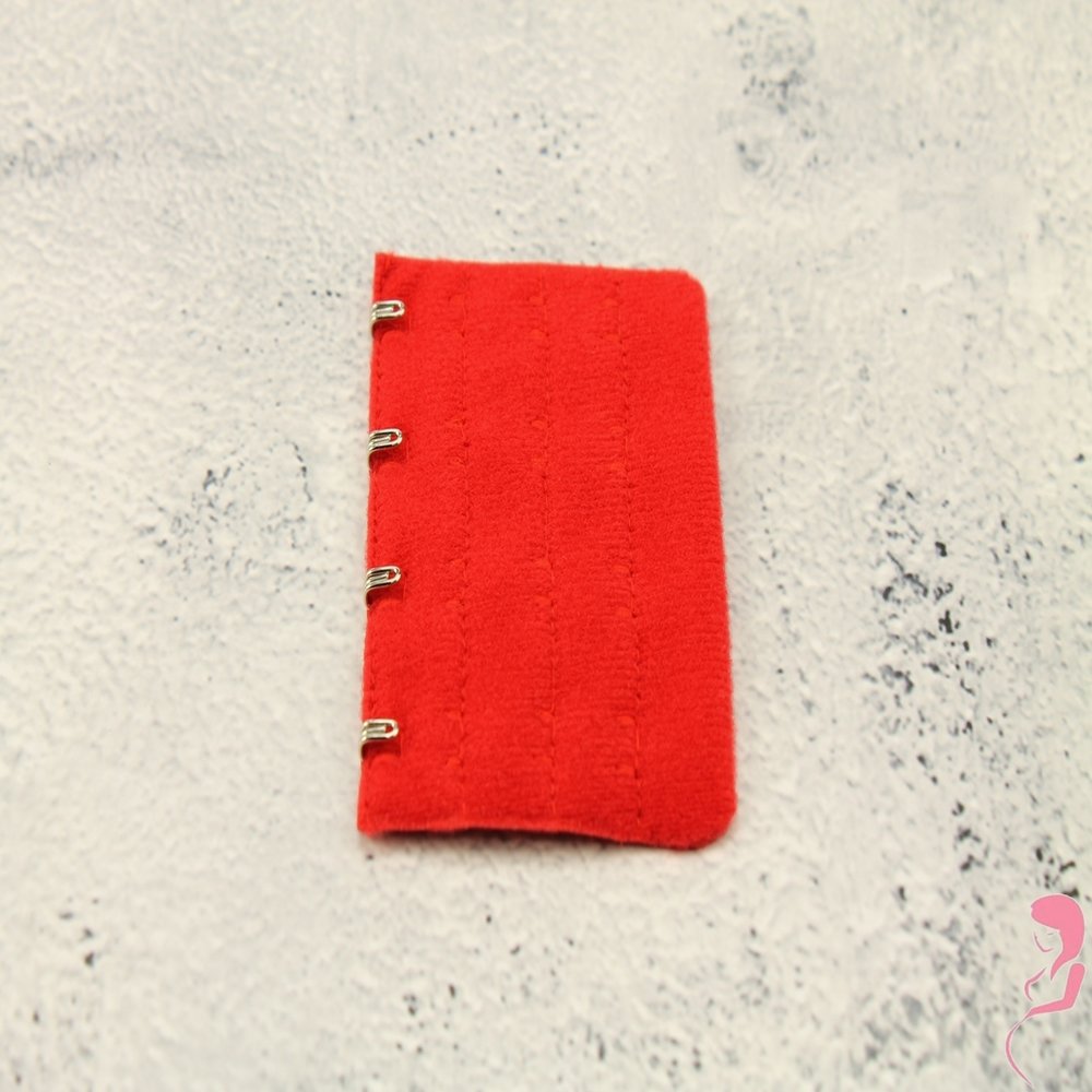 Op en Top BH Verlengstuk / Verlenger 4 Haaks Rood (per stuk)