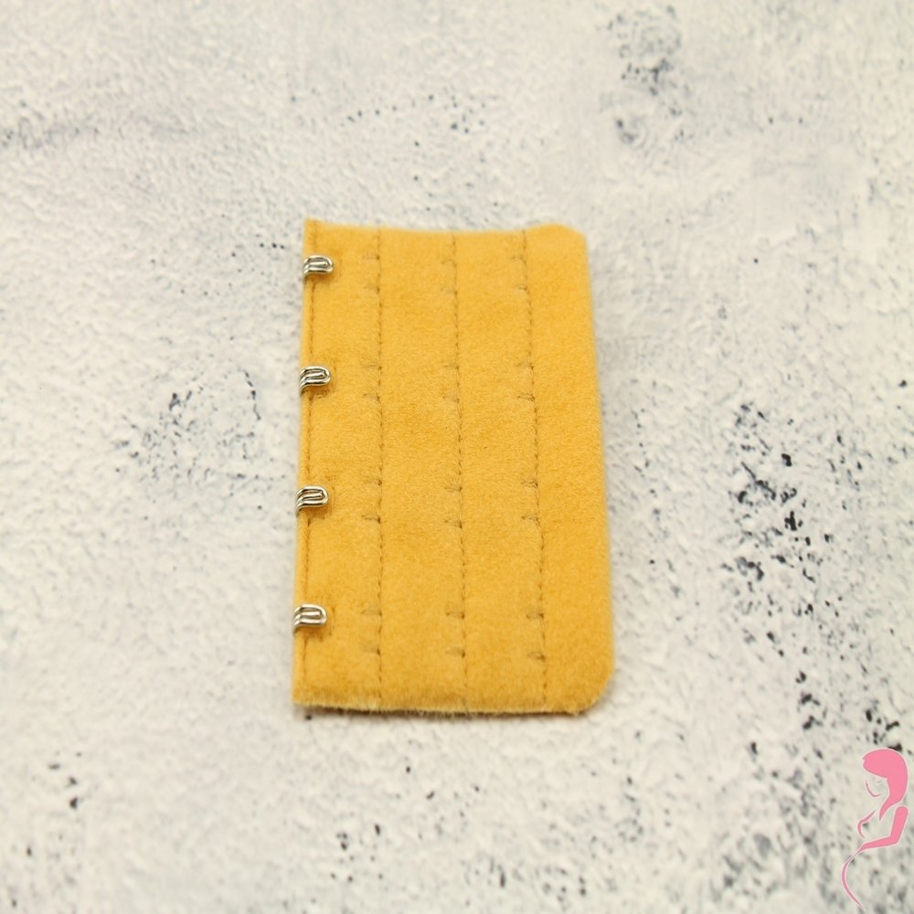 Op en Top BH Verlengstuk / Verlenger 4 Haaks Oker Geel (per stuk)