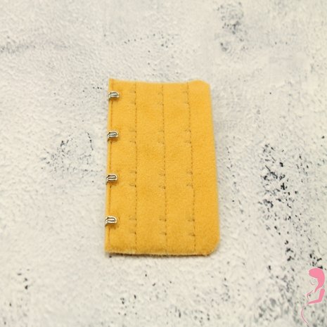 Op en Top BH Verlengstuk / Verlenger 4 Haaks Oker Geel (per stuk)