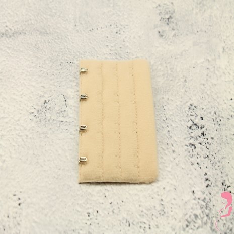 Op en Top BH Verlengstuk / Verlenger 4 Haaks Light Naturel (per stuk)