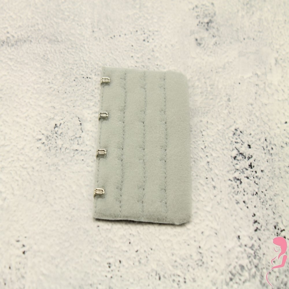 Op en Top BH Verlengstuk / Verlenger 4 Haaks Grijs (per stuk)