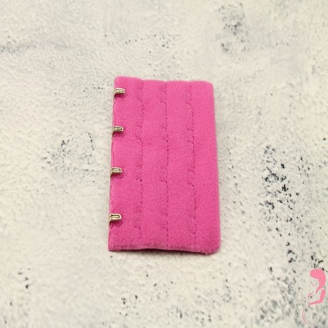 Op en Top BH Verlengstuk / Verlenger 4 Haaks Mat Donker roze (per stuk)