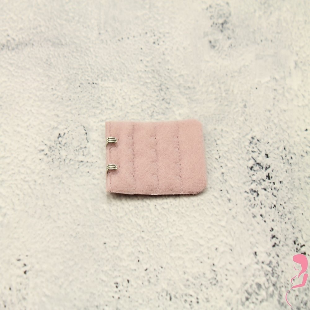 Op en Top BH Verlengstuk / Verlenger 2 Haaks Mat Roze (per stuk)