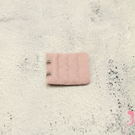 Op en Top BH Verlengstuk / Verlenger 2 Haaks Mat Roze (per stuk)