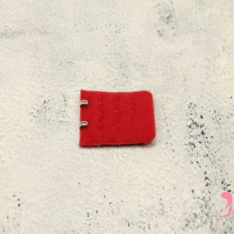 Op en Top BH Verlengstuk / Verlenger 2 Haaks Mat Rood (per stuk)