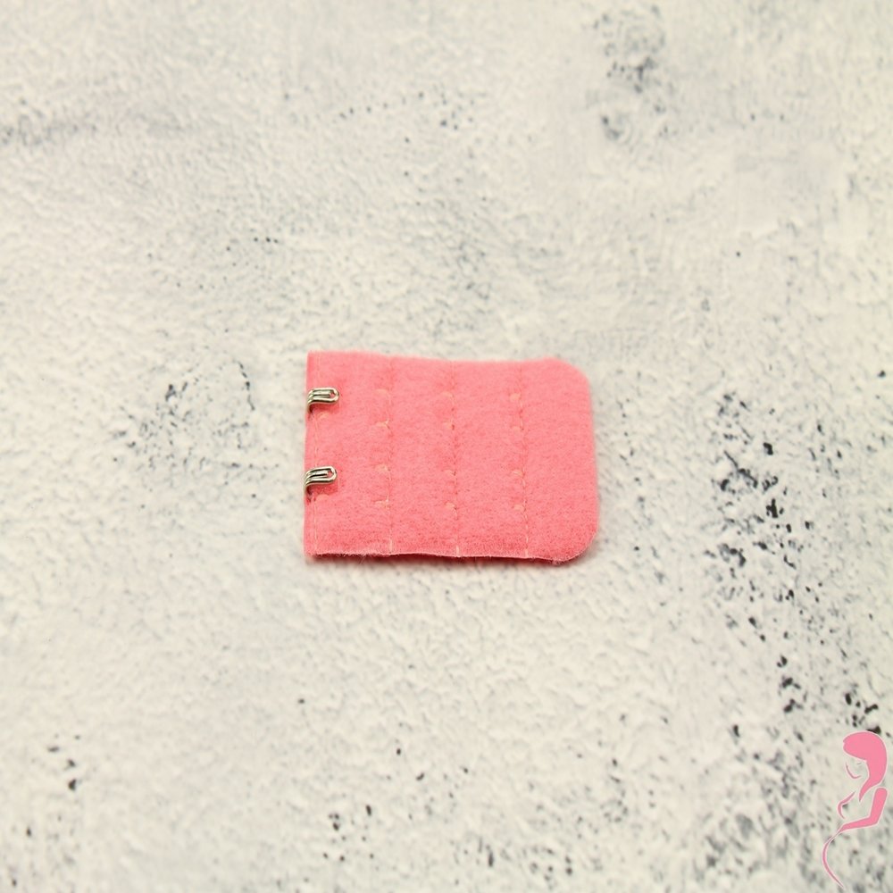 Op en Top BH Verlengstuk / Verlenger 2 Haaks Donker Baby Roze (per stuk)