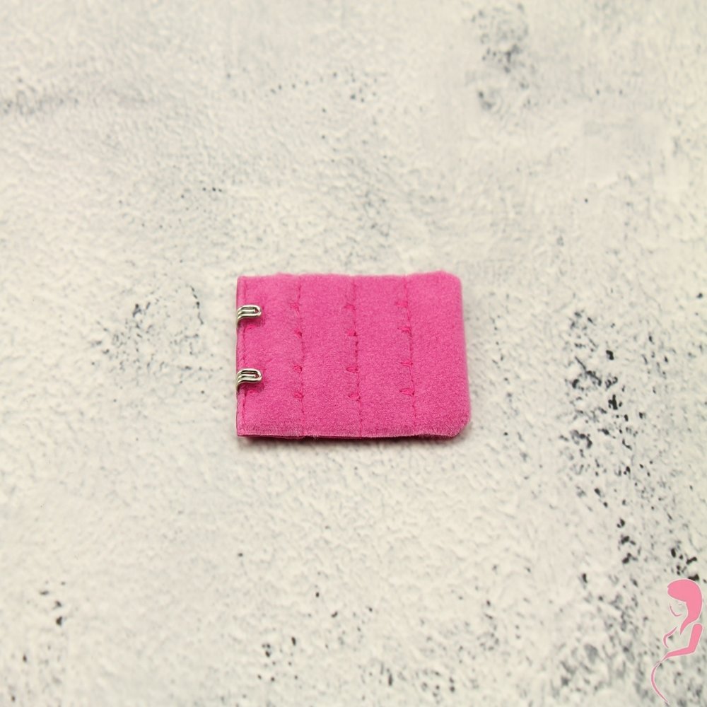 Op en Top BH Verlengstuk / Verlenger 2 Haaks Mat Donker Roze (per stuk)