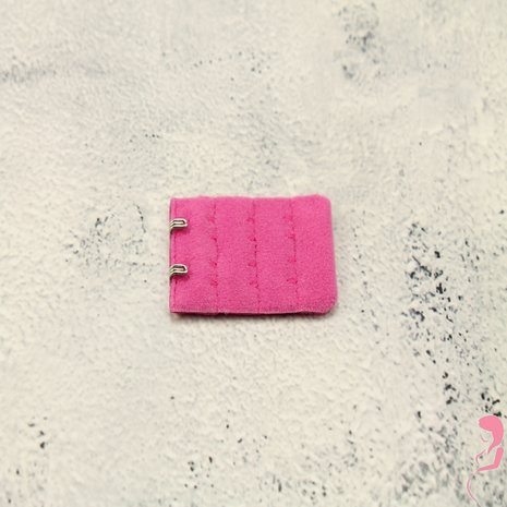 Op en Top BH Verlengstuk / Verlenger 2 Haaks Mat Donker Roze (per stuk)