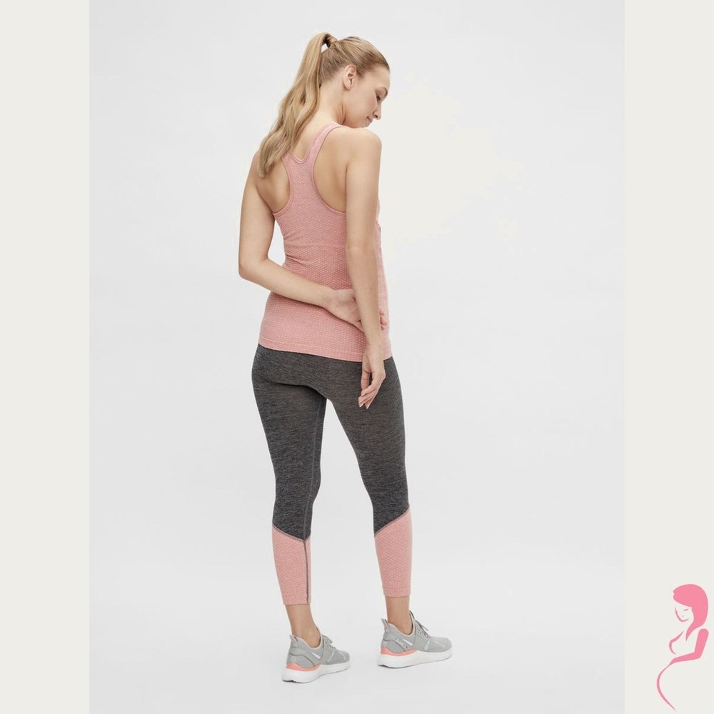 Mamalicious Sport Zwangerschapslegging MLFresh Active 7/8 Naadloos Rosette