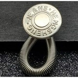 Op en Top Broek  Verlenger Zilver  Veer met zilveren knoop Jeans Hengsheng Op en Top Broek  Verlenger Zilver  Veer met zilveren knoop Jeans Hengsheng