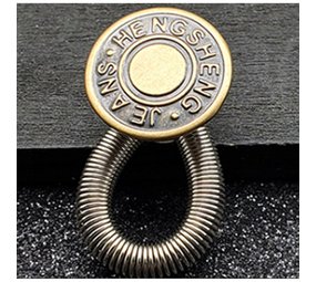 Op en Top Broek  Verlenger Zilver  Veer met koperen knoop Jeans Hengsheng Op en Top Broek  Verlenger Zilver  Veer met koperen knoop Jeans Hengsheng