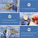 Op en Top Zwanger Broek Verlengstuk / Verlenger Zilver koperen knoop Fashion Op en Top Zwanger Broek Verlengstuk / Verlenger Zilver koperen knoop Fashion