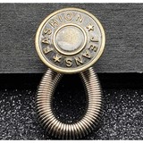 Op en Top Broek  Verlenger Zilver Veer koperen knoop Fashion Op en Top Broek  Verlenger Zilver Veer koperen knoop Fashion