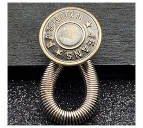 Op en Top Broek  Verlenger Zilver Veer koperen knoop Fashion Op en Top Broek  Verlenger Zilver Veer koperen knoop Fashion