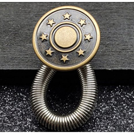 Op en Top Broek Verlengstuk / Verlenger Zilver  Veer koper Stars