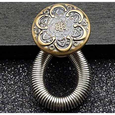 Op en Top Broek Verlengstuk / Verlenger Zilver  Veer Koper Bloem Op en Top Broek Verlengstuk / Verlenger Zilver  Veer Koper Bloem