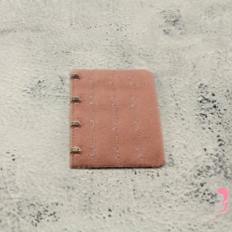 Op en Top BH Verlengstuk / Verlenger 4 Haaks Mat Bruin (per stuk)