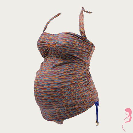 Pez D'or ZwangerschapsTankini / PositieTankini Jacquard Martinique multi Pez D'or ZwangerschapsTankini / PositieTankini Jacquard Martinique multi