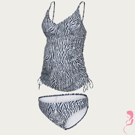 Mamalicious ZwangerschapsTankini / Positietankini MLGerda Zebra Mamalicious ZwangerschapsTankini / Positietankini MLGerda Zebra