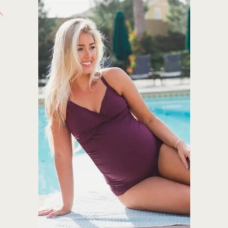 4-Mother ZwangerschapsTankini / PositieTankini Bibelot Bordeaux 4-Mother ZwangerschapsTankini / PositieTankini Bibelot Bordeaux