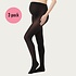 Zwangerschapspanty 2-Pack 50 Den Zwart Zwangerschapspanty 2-Pack 50 Den Zwart