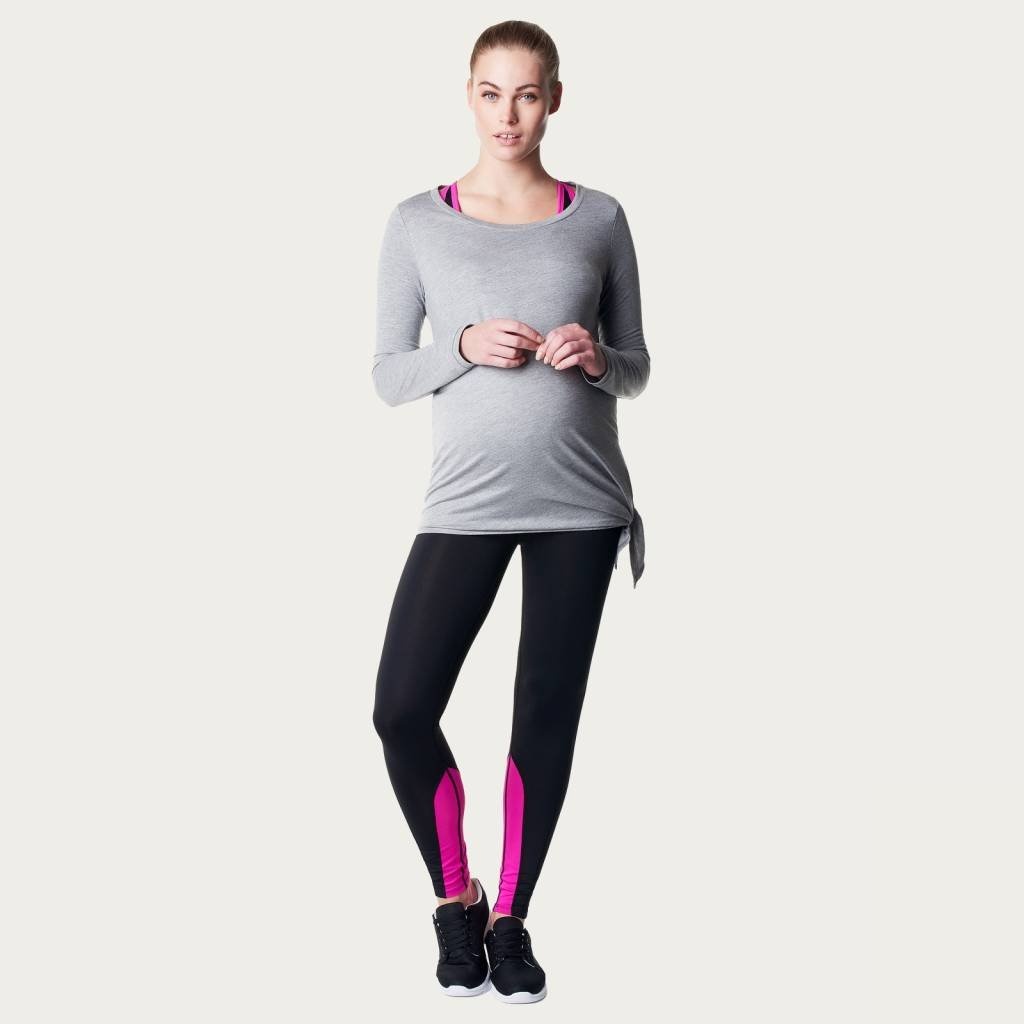 Noppies Zwangerschapstop Positietop Sport Heather Lange mouw Grijs afbeelding