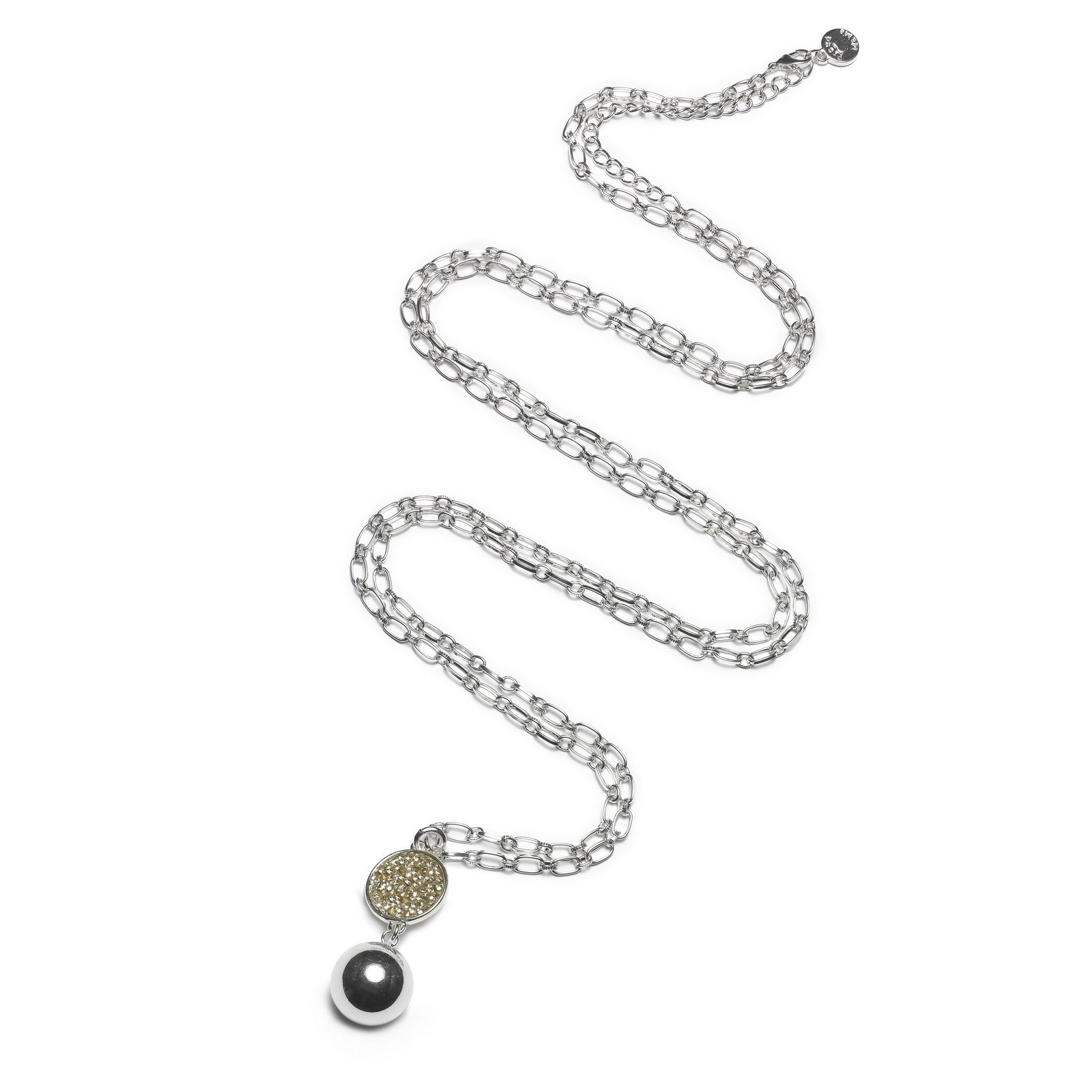 Proud MaMa Zwangerschapsketting Babybel Ketting Rhinestone crystal afbeelding