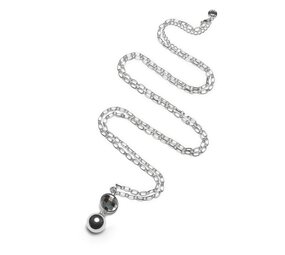 Proud MaMa Ballchain Babybel Ketting Mother of pearl grey