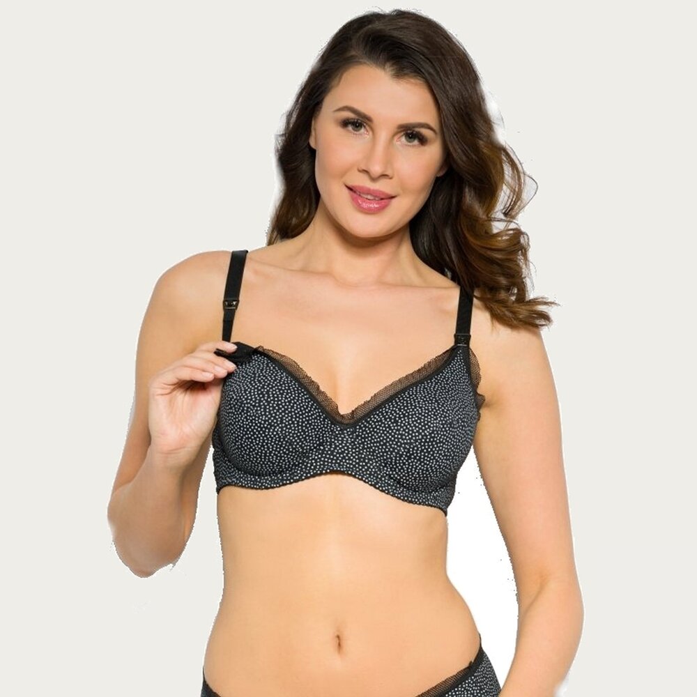 BB (Benefit) Zwangerschapsbh / Voedingsbh Mama Dots Zwart BB (Benefit) Zwangerschapsbh / Voedingsbh Mama Dots Zwart