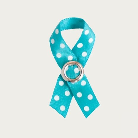 PoppeDop Boobytag Annemoon Aqua met Witte Stippen