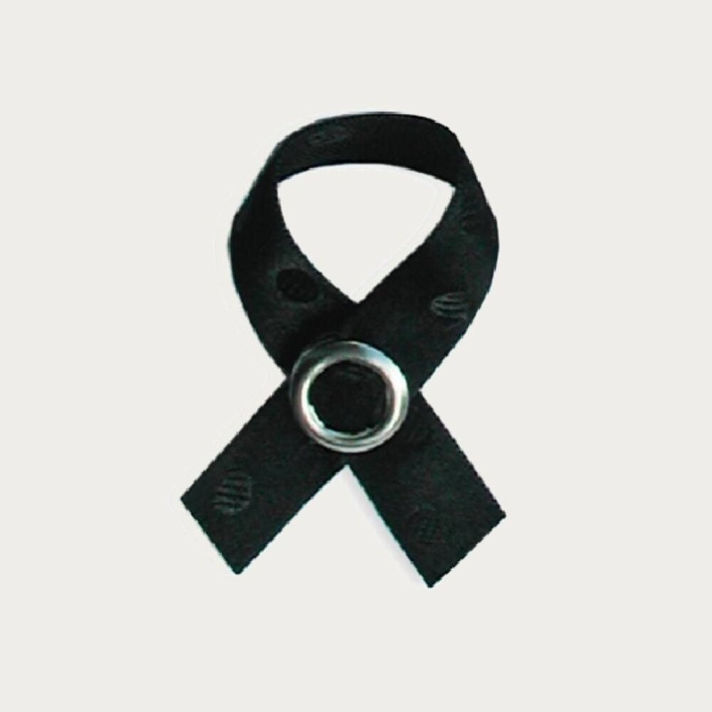 PoppeDop Boobytag Lou Lou Zwart met Zwarte Stippen