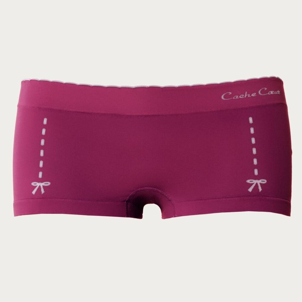 Cache Coeur Shorts Illusion Cassis