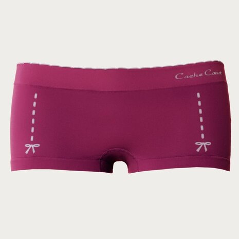 Cache Coeur Shorts Illusion Cassis