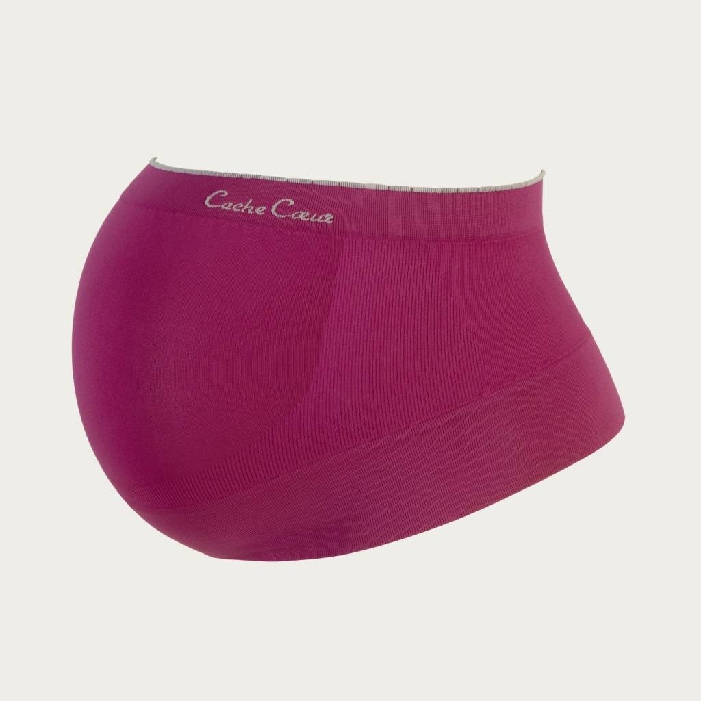 Cache Coeur Zwangerschaps Steun Buikband Illusion Cassis afbeelding
