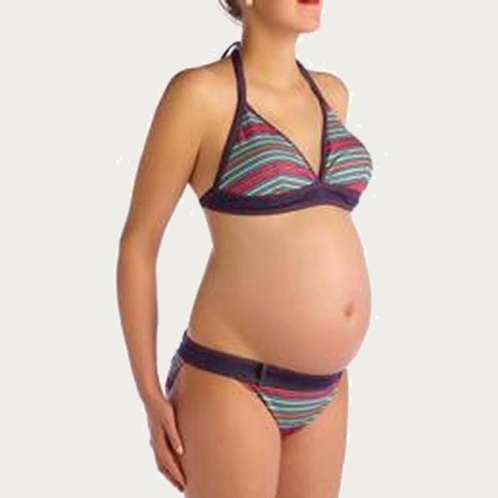 Pez D'or ZwangerschapsBikini Collered Stripe