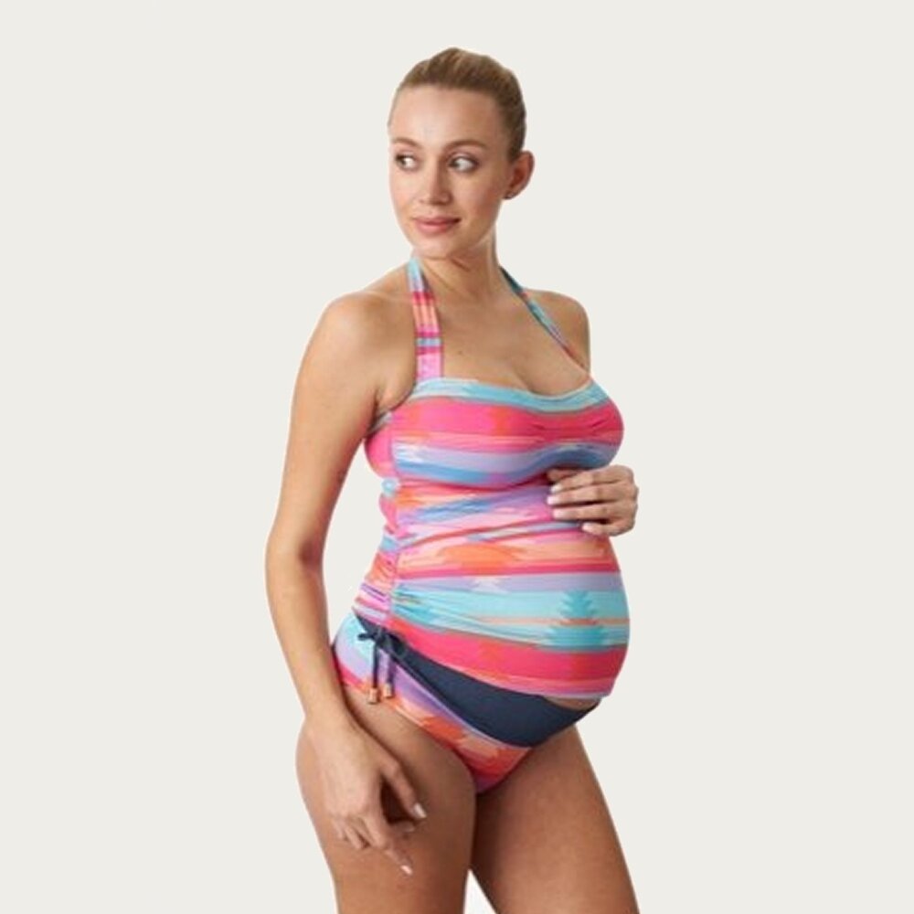 Pez D'or ZwangerschapsTankini / PositieTankini Jacquard Azteca Pink Pez D'or ZwangerschapsTankini / PositieTankini Jacquard Azteca Pink