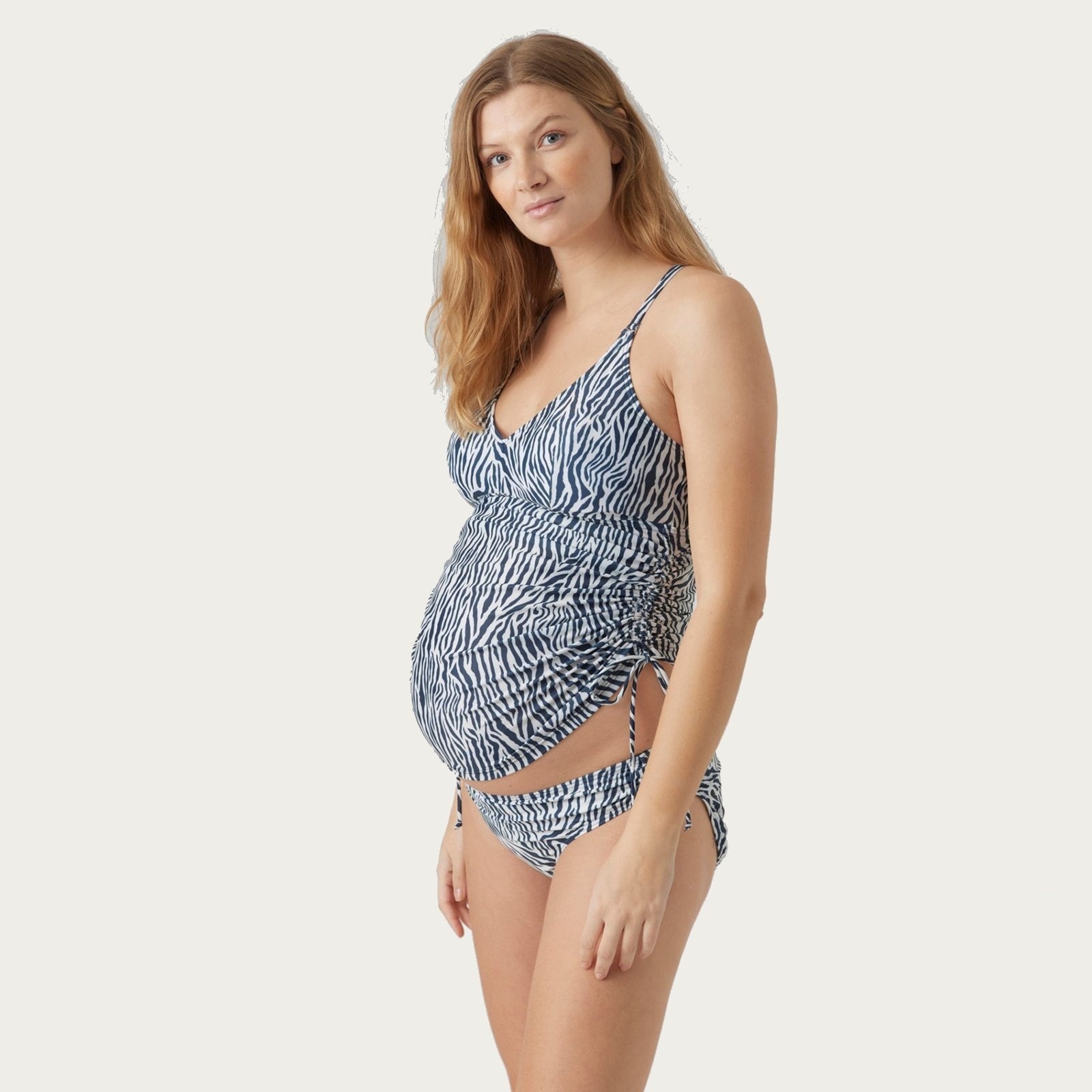 Mamalicious ZwangerschapsTankini / Positietankini MLGerda Zebra afbeelding