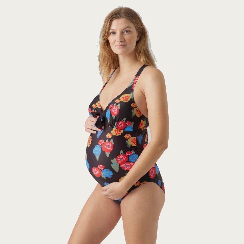 Mamalicious ZwangerschapsBadpak / PositieBadpak  Jane Bow Flower Black Mamalicious ZwangerschapsBadpak / PositieBadpak  Jane Bow Flower Black