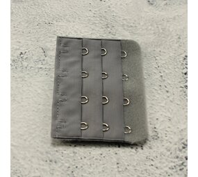 Op en Top Beha Verlenger 4 Haaks Donker Grijs (per stuk) Op en Top Beha Verlenger 4 Haaks Donker Grijs (per stuk)